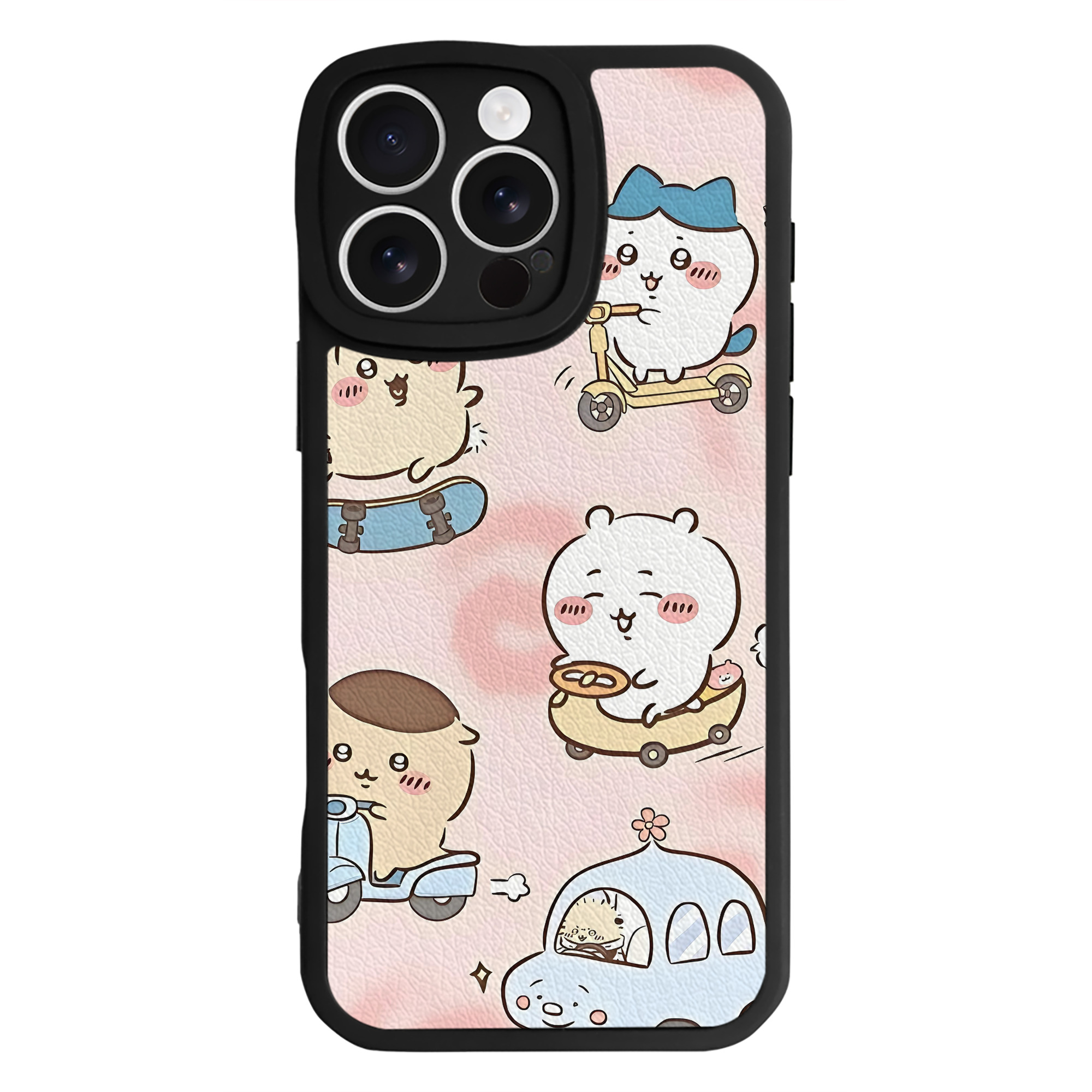 （画像用） ちいかわ Chii-kawa 【iPhone 16シリーズ対応】シリコンスマホケース（レザー調） 材質：シリコン